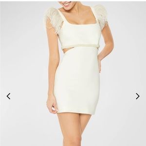 Taliah Embellished Cutout Mini Dress